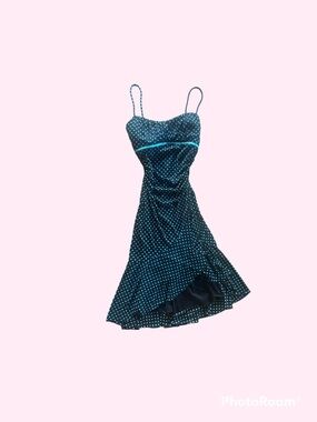 Y2K Ruby Rox Polka Dot Midi Dress